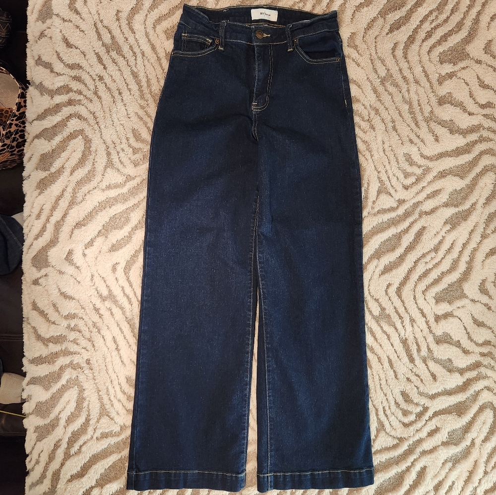 RV LOVE High Waisted Wide Leg Jeans - Size 9